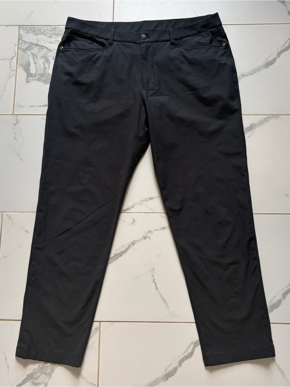 Lululemon ABC Classic-Fit 5 Pocket Pant Size 38 Warpstreme Dark Grey Golf